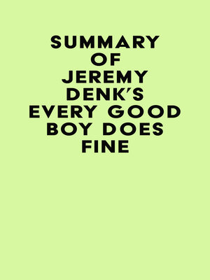 cover image of Summary of Jeremy Denk's Every Good Boy Does Fine